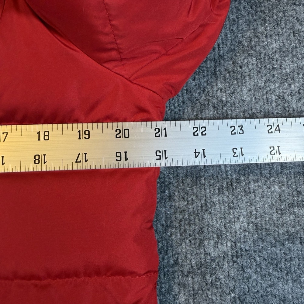 NEW Lands End Silver Premium Down 600 Filled Rich Red Womens‎ M/P Puffer Coat - Picture 8 of 13